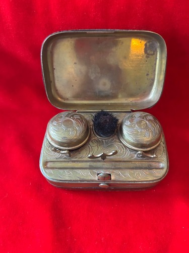 Vintage travelling inkwell - travelling,
