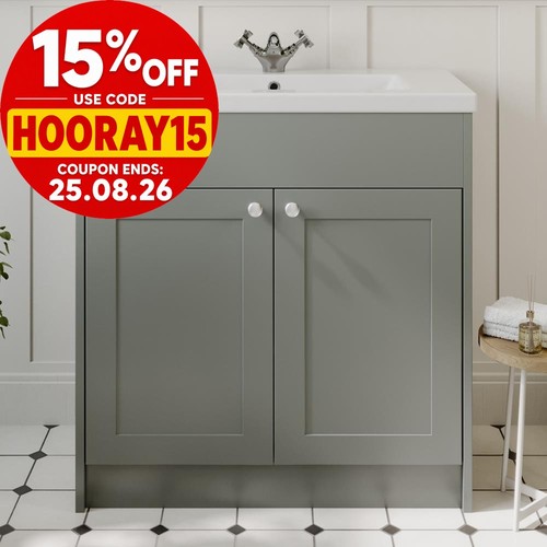800mm traditional bathroom - traditional,
