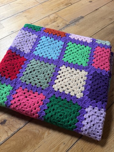 Handmade crochet granny square - crochet,