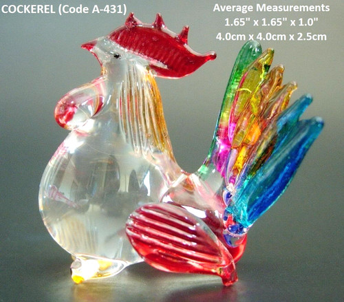 Retro art glass miniature - retro,
