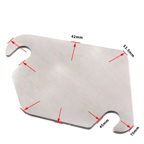Egr valve blank plate - blank, fit