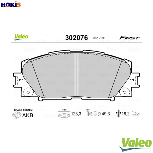 Brake pad set - pad,