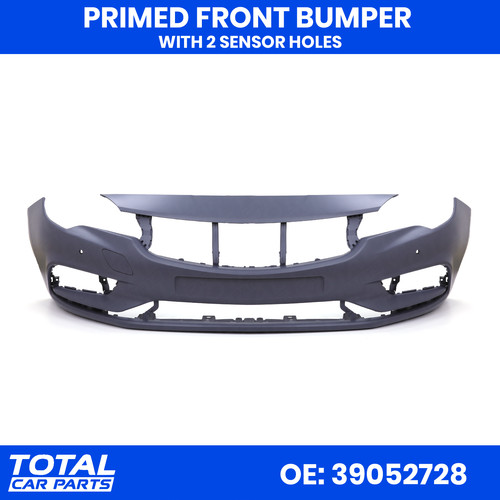 Primed front bumper - with, pdc