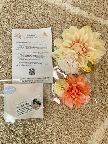 Artificial flower hair - artificial,