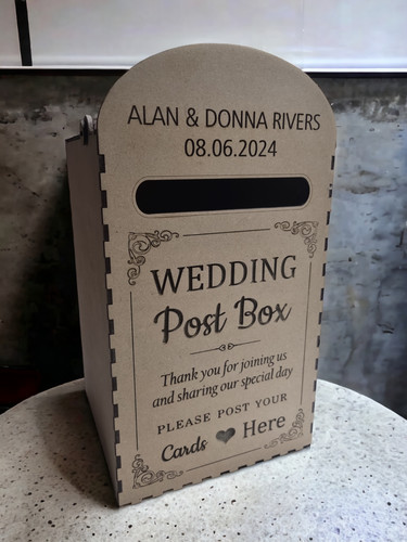 Post box personalised - post,