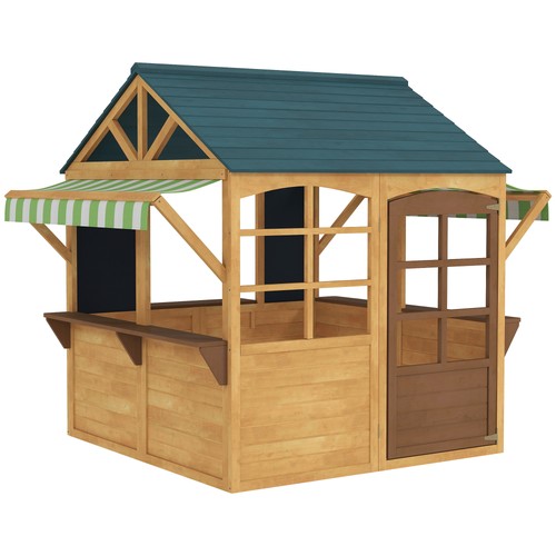 Wooden kids playhouse - wooden,
