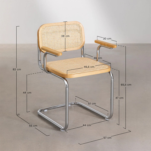 Tento rattan steel dining