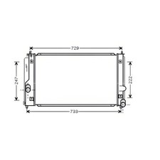 AVA Engine Cooling Radiator