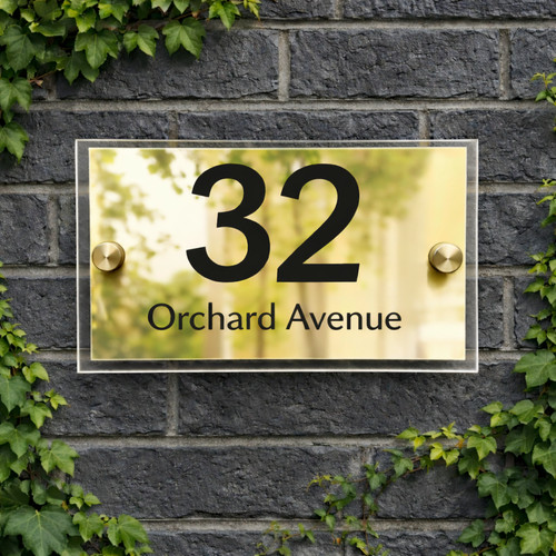 House number plaques - house,