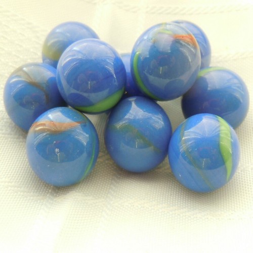 Glass marbles various - 10,