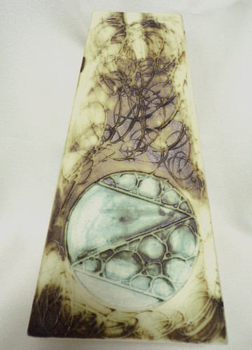 Carn pottery tall vase blue - tall,