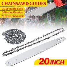 20" Chainsaw Guide Bar & Saw