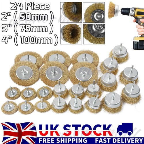 24pcs wire brush wheels - wire,