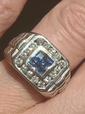 14k White Gold Men's Diamond