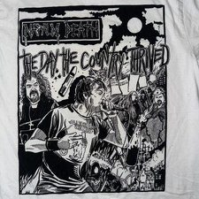 Napalm Death T-Shirt L – The Day The Country Thrived White