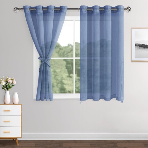 Xwzo haze blue - blue, curtains