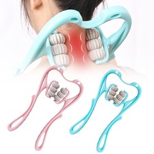 6 Roller Neck Shoulder Massager Point Pressure Trigger Muscle Relaxation Relief