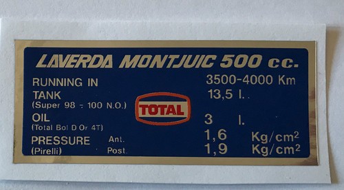 Laverda montjuic 500 tyre - laverda,