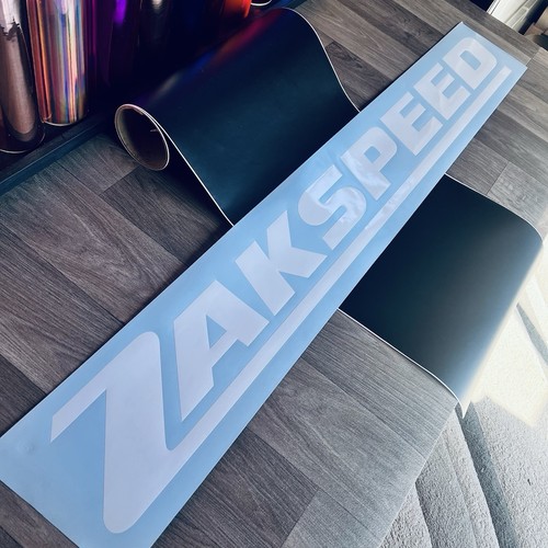 Zakspeed white gloss logo - gloss,