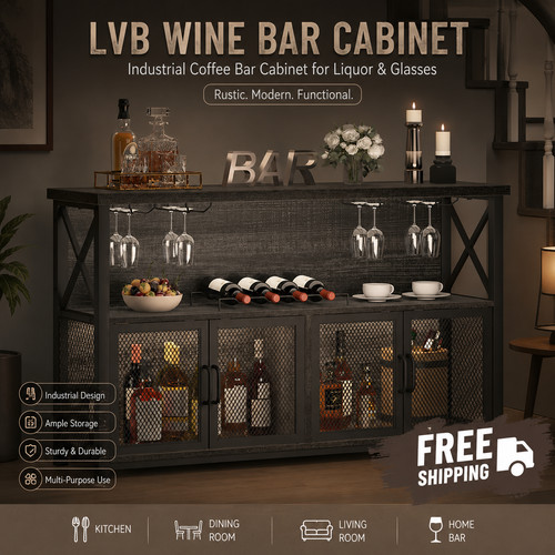 Wine bar cabinet with - cabinet, drinks