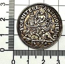 X489: EF 1574 SILVER Jetton -