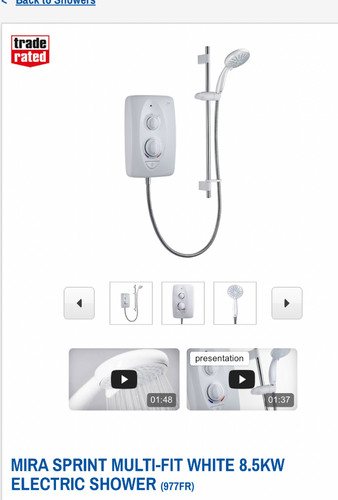 Mira sprint electric shower - sprint,