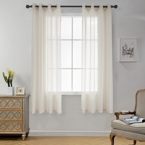 Sheer linen curtains - sheer,