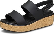 Crocs. Black Brooklyn Low Cork