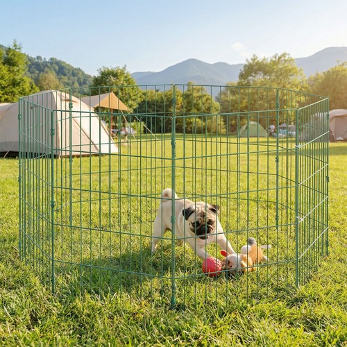 Pawhut panel pet pen - pawhut, 8