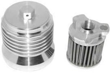 PC Racing FLO Spin On Stainless Steel Oil Filter - Polished Motorcycle ATV/UTV