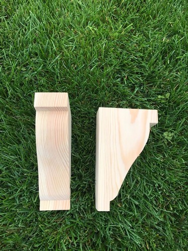 Wooden corbels shelf - corbels, (shelf
