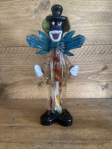 Vintage murano glass clown - vintage,