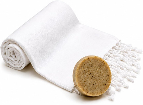 Turkish hammam bath set white - bath,