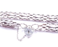 Vintage 1980 Gate Bracelet 925