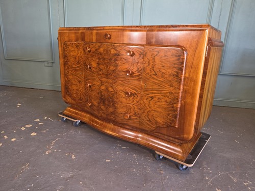 Antique art deco walnut - deco,