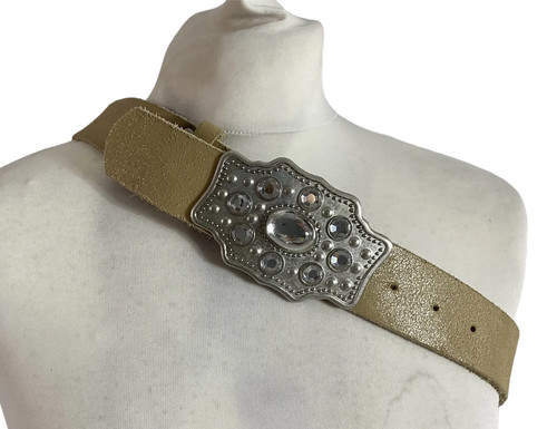 Vtg silver gem embellished - silver,