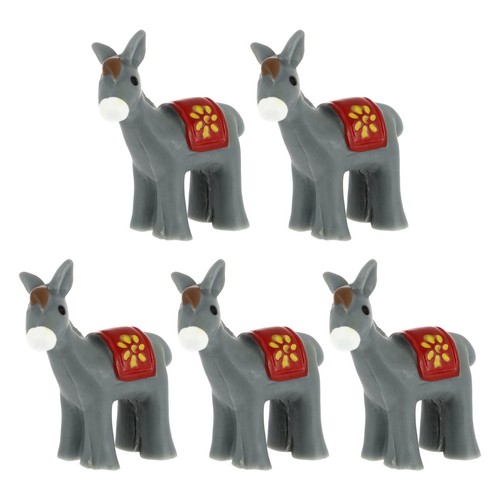 Grey resin donkey - grey,