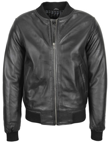 Mens soft leather bomber - mens,