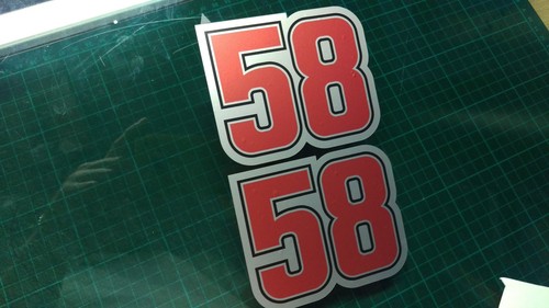 Simoncelli decal sticker x2 - decal,