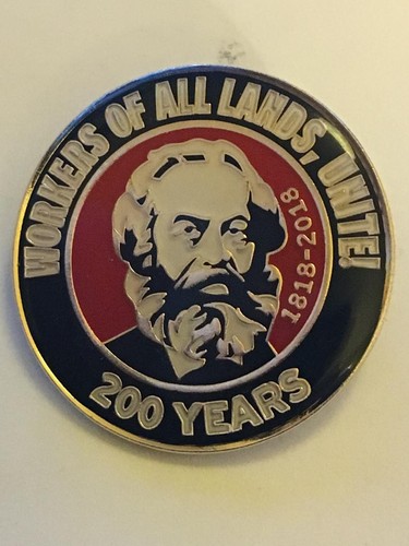 Karl marx enamel pin badge - karl, marx,