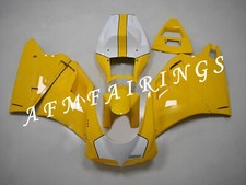 Yellow White ABS Injection Mold Bodywork Fairing Kit for Ducati 748/996 96-02