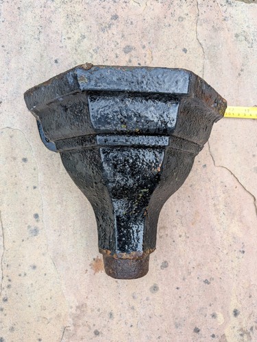 Vintage cast iron rain water - vintage,
