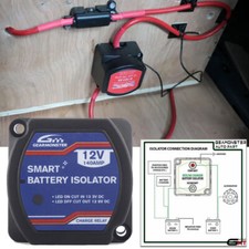 Split Charge Relay 12V 140A 140 AMP 0-727-33 Portable Power Voltage Sensitive