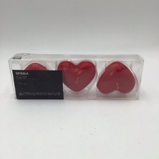 IKEA Spinna Heart-Shaped Red Candles 3-Pack 5cm 15h Valentine’s Day Decor