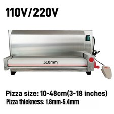3-18inch Electric Pizza Dough Roller Sheeter Pastry Press Making Machine Kitchen