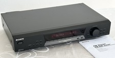 Sony ST-SE370 FM Stereo Tuner Black Champagne Radio with Manual