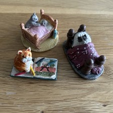 Peter Fagan hand painted Colour Box Collectables - 3 x cats