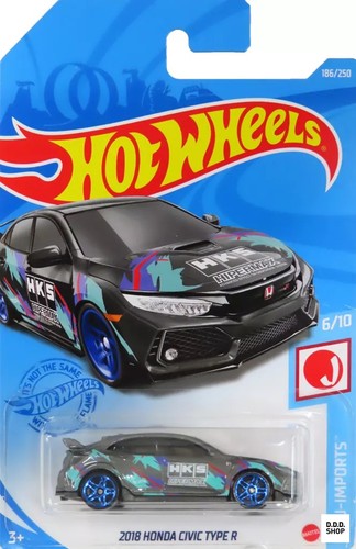 2018 civic type black - 1/64,