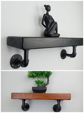Rustic industrial shelf solid - industrial,