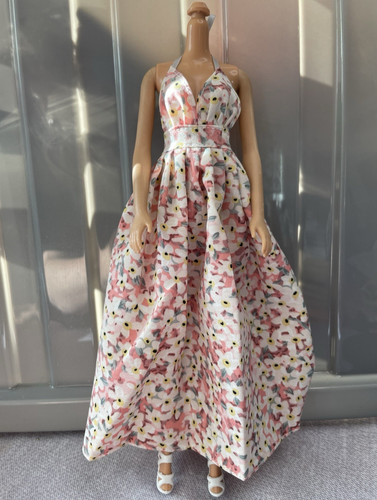 Pink white floral - &,